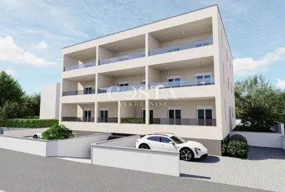 Wohnung 43 m², Crvene kuće - Loggia 13 m² und Parkplatz - 6
