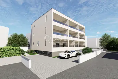Wohnung 43 m², Crvene kuće - Loggia 13 m² und Parkplatz - 4