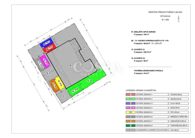 Wohnung 43 m², Crvene kuće - Loggia 13 m² und Parkplatz - 17