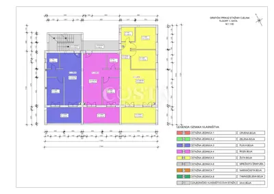 Wohnung 43 m², Crvene kuće - Loggia 13 m² und Parkplatz - 18