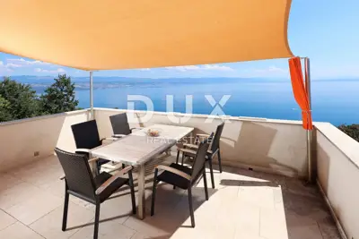Penthouse 123 m², Lovran - pool and panoramic view - 17