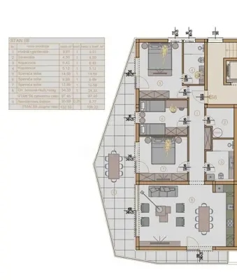 Stan 106 m², Pješčana Uvala, 3 spavaće sobe i 2 kupaonice - 6