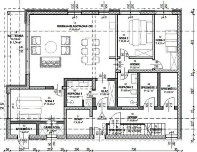 Wohnung 99 m², Vabriga - 3 Schlafzimmer und 2 Badezimmer - 3