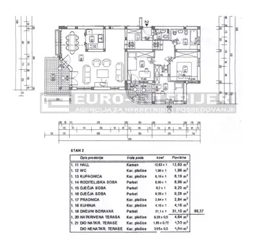 Zagreb Perjavica - Dominika Mandića 4-Zimmer-Wohnung NKP 99 m² mit 2 Stellplätzen - 16