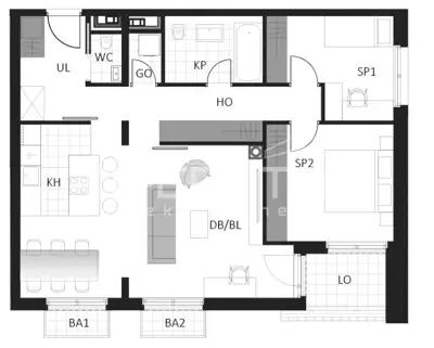 Wohnung 82 m², Delnice Zentrum - Neubau in Lujzijani