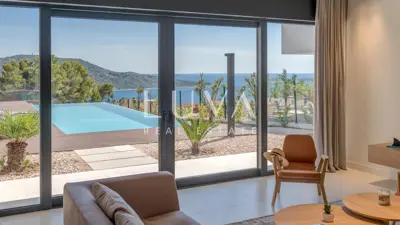 Primošten, luxuriöse Villa mit atemberaubendem Panoramablick auf das Meer - 4