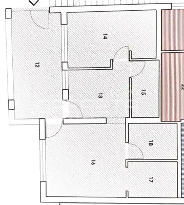 Pula, centar, 2 jednosobna stana sa velikom terasom i vrtom - 14