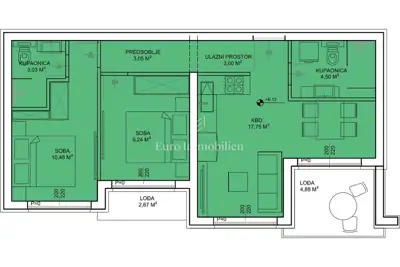 2-room apartment with roof terrace in the surroundings of Zadar - 9