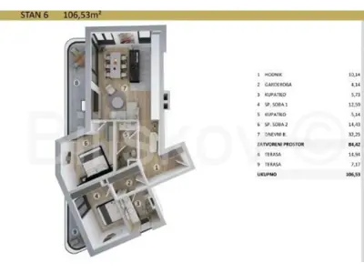 UMAG, WOHNUNG Nr. 6, 106,49 m² + STELLPLATZ, NEUBAU - 6