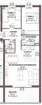 Stan 68 m², Makarska iznad plaže, mirna novogradnja - 6