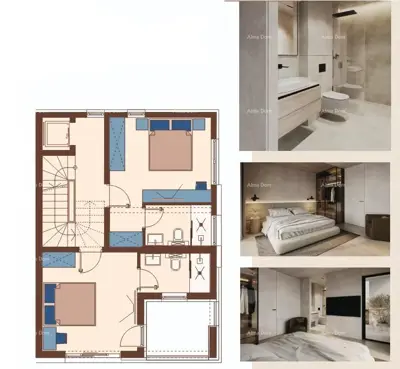 Vila 190 m², Medulin, 200 m od mora i krovni bazen - 13