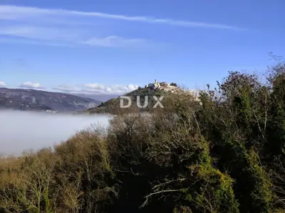 Building plot, Brkač near Motovun - view of Motovun - 3