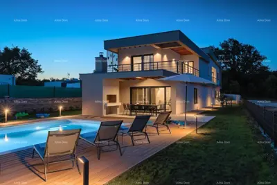 Villa 272 m², Svetvinčenat - beheizter Pool und Grundstück 846 m²