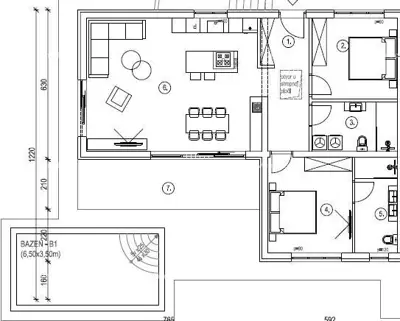 Vila 109 m², Prhati kod Barbana, bazen i dvorište - 3
