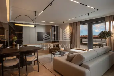 Penthouse 191 m², Rudeš, panoramski pogled i terasa 107 m²