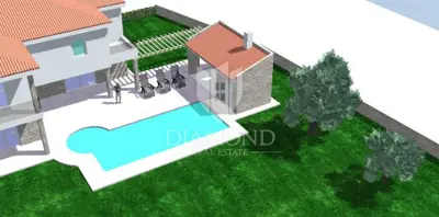 Villa 293 m², Oprtalj surroundings - pool and grounds - 3