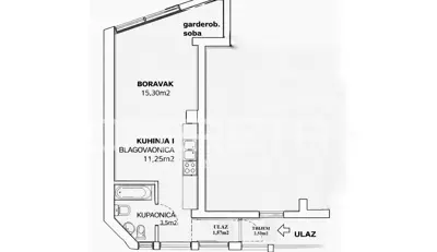 Wohnung 34 m², Kustošija - ruhige Lage und privater Eingang - 8