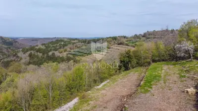 Istra, Grožnjan, plot with panoramic sea views! - 4