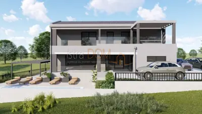 Bauland, Pavićini - Genehmigung und Projekt einer modernen Villa - 2