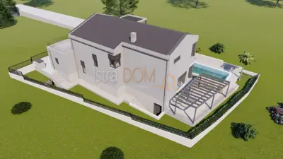 Bauland, Pavićini - Genehmigung und Projekt einer modernen Villa - 6