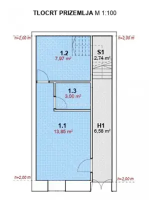 Stan 25 m², Pag - stara jezgra, 400 m od plaže - 6