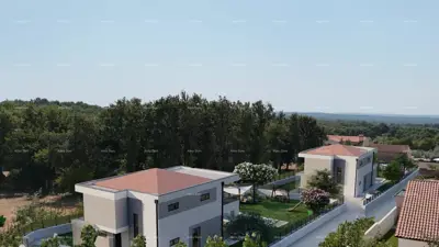 Haus 162 m², Galižana - Pool und Meerblick