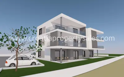 Wohnung 113 m², Šibenik - neues Gebäude in der Nähe der Bucht