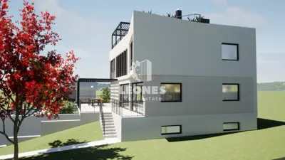 Vila 323 m², Kaštelir, pogled na more i bazen - 5