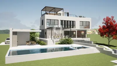 Vila 323 m², Kaštelir, pogled na more i bazen