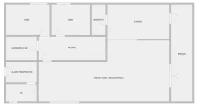 Wohnung 81 m², Remete - 2 Schlafzimmer, Balkon
