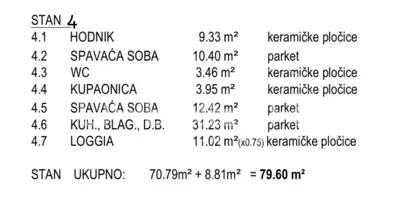 Apartment 79.60 m², Okrug Gornji on Čiovo - loggia and pool - 24