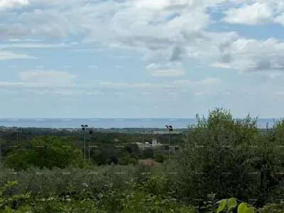 Građevinsko zemljište 750 m², Labinci, pogled na more