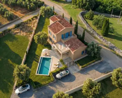 ISTRA, LABIN - Building plot with permit for a house with a pool - 2