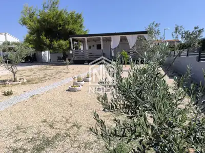 VODICE Large building plot with a fully equipped house in a quiet zone