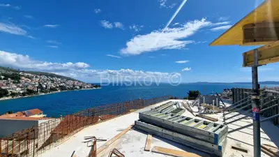 Penthouse 103 m², Okrug Gornji, 100 m from the sea and panoramic view - 2