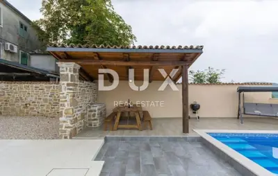 Haus 115 m², Motovun - Pool und Blick auf die Hügel - 7