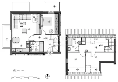 Newly built apartment, Gajnice - 3 bedrooms + living room (attic) - S 302 - 4