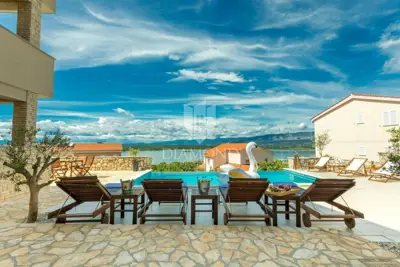 Apartment house in Klimno, pool and sea view - 9