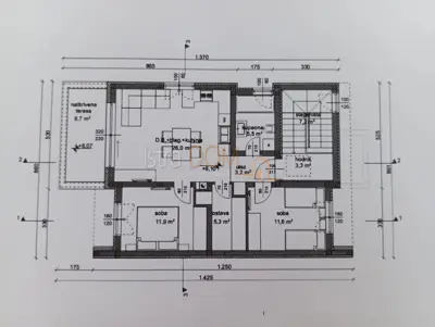 Stan 76 m², Valbandon - 2 spavaće sobe, terasa - 9
