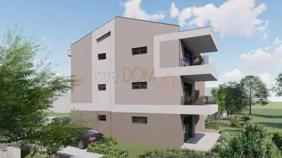 Stan 76 m², Valbandon - 2 spavaće sobe, terasa - 8