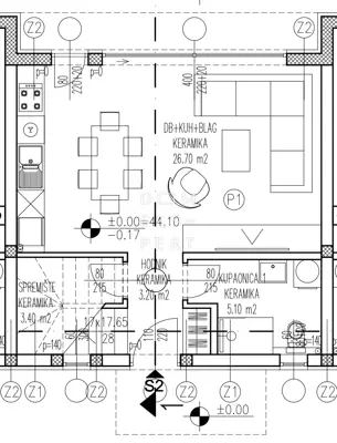 Mandre, zweistöckige Wohnung mit Pool, 104 m² - 21