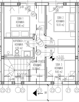 Mandre, zweistöckige Wohnung mit Pool, 104 m² - 20