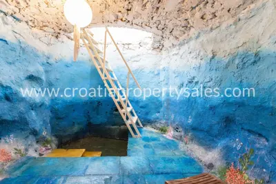 Kamena kuća, Otok Hvar, bazen i terasa s jacuzzijem - 7