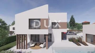 ISTRA, KUŽINIĆI - Baugrundstück mit bezahltem Projekt für Montagebau