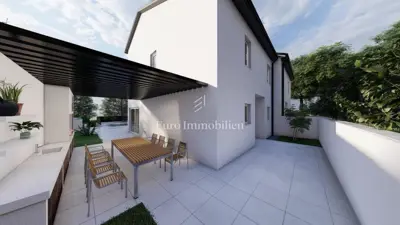 Malinska, Haus in ruhiger Lage mit Meerblick - 9