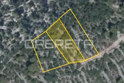 Poljoprivredno zemljište 1.521 m², Drvenik Veliki, pogled na more - 2