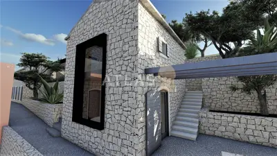 Zemljište 600 m², Mošćenička Draga - dvije kamene kuće - 11