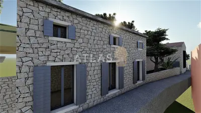 Zemljište 600 m², Mošćenička Draga - dvije kamene kuće - 10