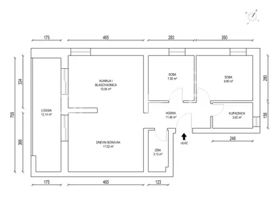 Wohnung 76 m², Lonjica - 3 Zimmer mit Parkplatz - 7