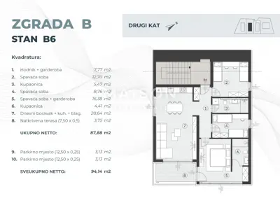 Stan B6 – Zgrada B (Drugi kat) - 7